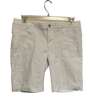 Lee Slender Secret Lower On The Waist Women's Size 14 Medium White Shorts
